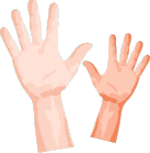 Volunteers Hand Raising Icon